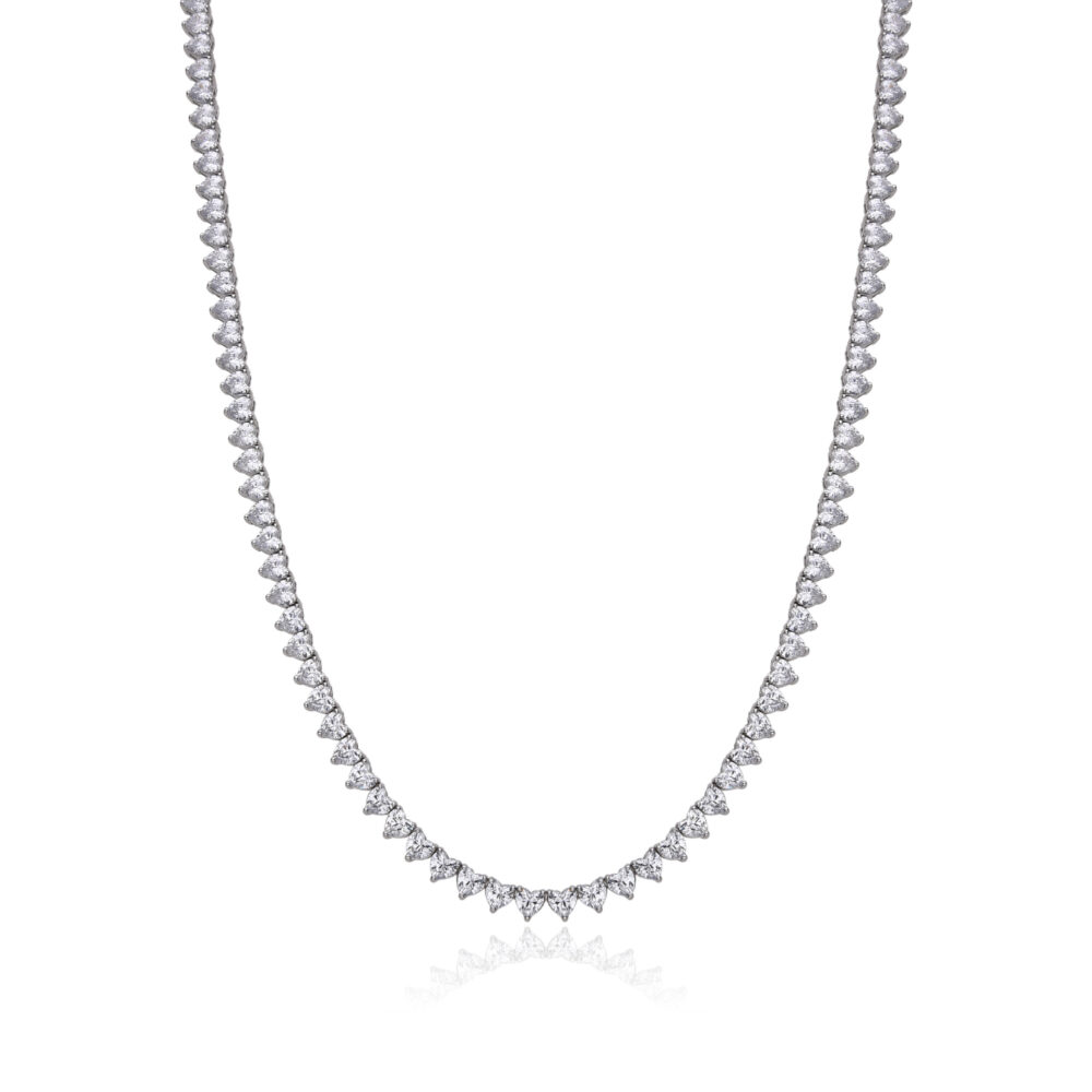 שרשרת טניס שפיצים ZSI436-1-40cm-3mm